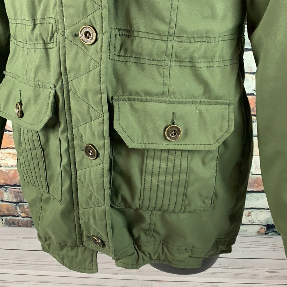 Hollister heritage green hooded coat size S - Picture 5 of 12